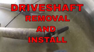 2002 CHEVY S-10 DRIVE SHAFT/U-JOINT PROBLEMS (PART 5) DRIVE SHAFT INSTALL