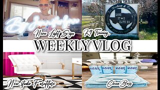 WEEKLY VLOG + NEW STUDIO FURNITURE + UNBOXING + K9 TRAINING + NEON LIGHT SIGN