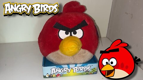 Angry Birds Red Bird Original 2010 Tagged boxed brand new RARE PLUSH TOY!!!