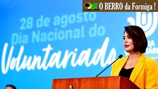 Bolsonaro e Michelle - celebração do Dia Nacional do Voluntariado - 28/08/2020