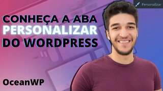 Aba Personalizar do Wordpress e configurar a identidade visual de nosso site - Header and Footer