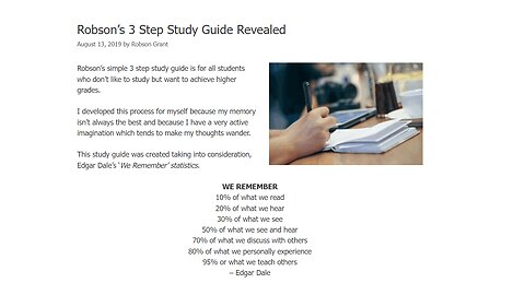 Robsons 3 Step Study Guide Revealed