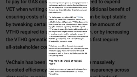 DIFFERENCE BETWEEN VECHAIN AND VETHOR TOKENS #vechain #vethor #cryptoinvesting #vechainthor #crypto