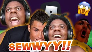 IShowSpeed Finally Meets Ronaldo!!😱😱 | IShowSpeed Plays Roblox with Ronaldo Fan😂😂