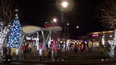 Sounds of the Season Christmas setting with people walking around living life 1 hour loop