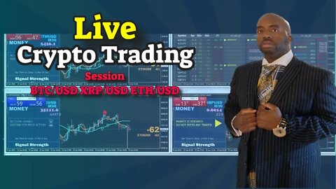 Live Crypto Trading Session - A Live #Trading Session BTC/USD ETH/USD XRP/USD 01/23/22