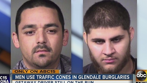 PD: Men use traffic cones in Glendale robberies