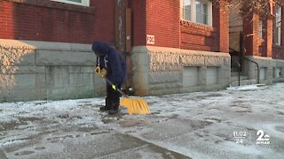 Maryland's first snow fall was fun for some and a mess for others