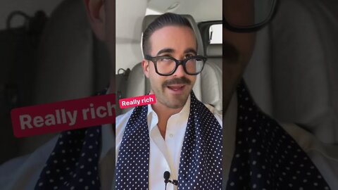 How rich people vs really rich people talk to the Uber driver.