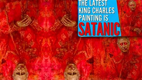 Satanic King Charles Portrait Filled With Demons Artist Infuses Subliminal Evil Entities In Artwork