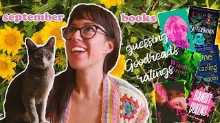 Guessing Goodreads ratings 🧐 | september reading VLOG 💛 | library haul 📚 | 7 books 🌼