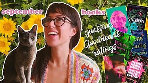 Guessing Goodreads ratings 🧐 | september reading VLOG 💛 | library haul 📚 | 7 books 🌼