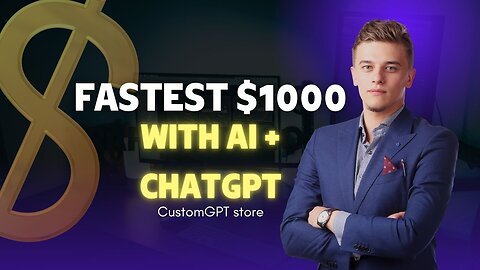 Fastest $1000 With AI + ChatGPT