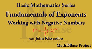 Fundamentals of Exponents – 3: Working with Negative Numbers