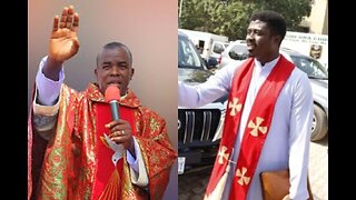 REV FR EBUBE MONSO THROWN MASSIVE SUPPORT FOR REV FR MBAKA DURING HIS VISIT TO ADORATION MINISTRIES