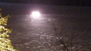 gliding a car in the Snow