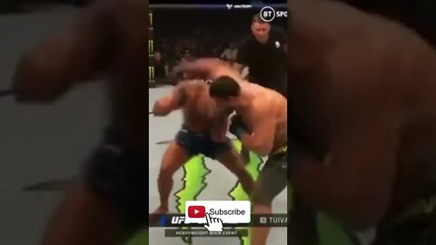 Tai Tuivasa Survives a LEATHAL Headkick Cyril Gane UFC Paris