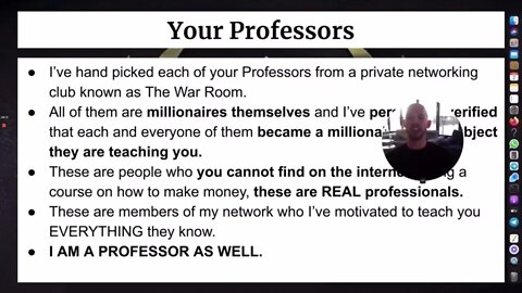 Who are the professors inside Hustlers University ? #hustlersuniversity