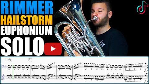 Crazy Concert Polka! Rimmer "Hailstorm." Euphonium Solo - Matonizz. DO NOT PLAY ALONG! Pt.2