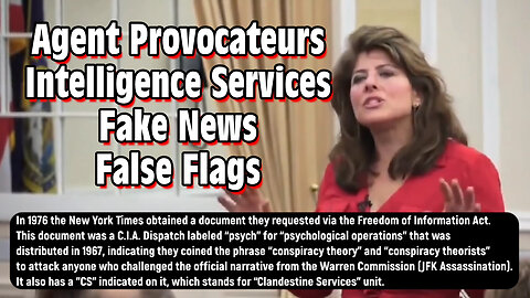 U.S. Intelligence Services Use Agent Provocateurs To Engage In Fake News/False Flag Theatre
