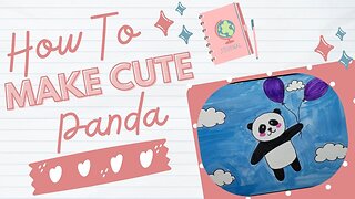 How To Draw A Cute Panda | How To Draw A Panda | Easy Drawing Of Cute Panda | Cute And Easy Panda