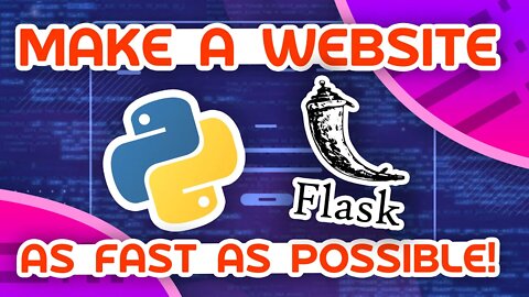 Make A Python Website As Fast As Possible!