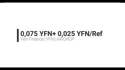 Finalizado - Airdrop - Yen Finance - 0.075YFN + 0.025YFN September 24, 2020