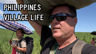 Philippines Lifestyle - Trekking to Filipina Wife's Village with a Pet Crab?