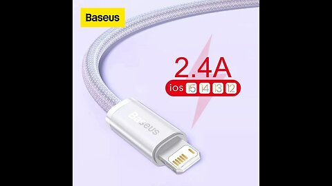 Cabo USB para iPhone Lightning 2.4A Baseus