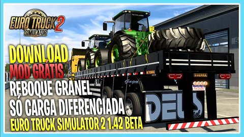 MOD REBOQUE GRANEL GUERRA COM VÁRIAS CARGAS PARA EURO TRUCK SIMULATOR 2 1.42