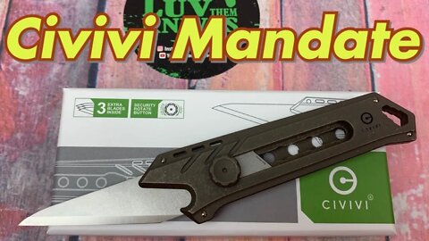 Civivi Mandate Utility Knife A great new offering from Civivi knives !