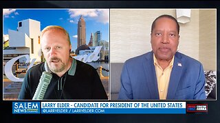 The candidate excluded by the RNC. Larry Elder with Bob Frantz on AMERICA First