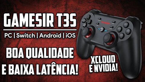 Gamesir T3S | PREÇO BAIXO COM BAIXA LATÊNCIA PRA XCLOUD! | PC, Switch e ANDROID!