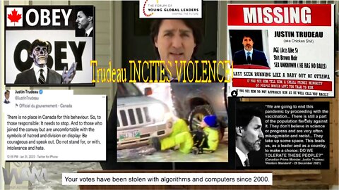 WATCH: MANIAC Runs Over Truck Convoy Protesters! - Trudeau INCITES VIOLENCE! - The CULT Is Real!