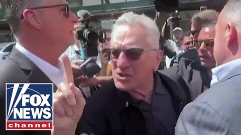Robert De Niro clashes with angry protester: 'You're a f------ idiot!'