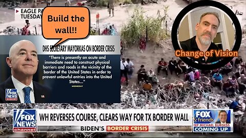 Biden Admin now wants a big beautiful wall....
