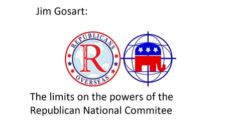 Jim Gosart explains the workings of the Republican National Commitee