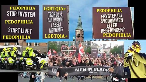 Men in Black, Demo Copenhagen Denmark 'Constitution Day' PEDOPHILIA! (Reloaded) [05.06.2021]