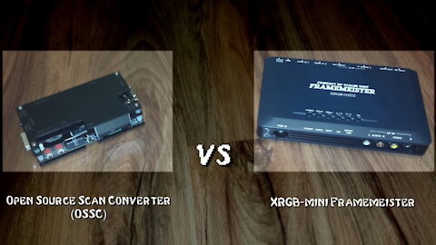 Retro Gaming: OSSC vs xRGB Mini Framemeister Component and SCART upscaler comparison - 720p 1080p