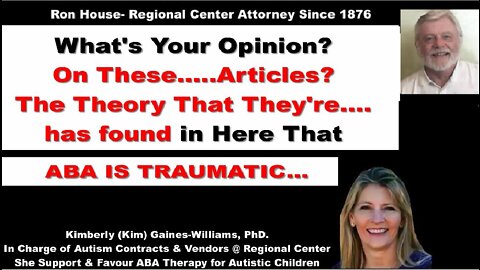 Trauma - Kim Gains-Williams, Regional Center Psychologist is NOT a TRAUMA EXPERT But Testifying as 1