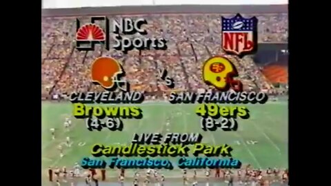 1981-11-15 Cleveland Browns vs San Francisco 49ers