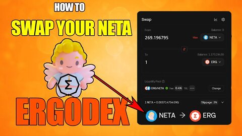 Utilizing ERGODEX To Swap NETA To ERGO