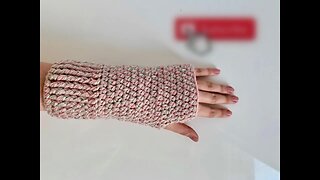 "Cozy Crochet Fingerless Gloves"