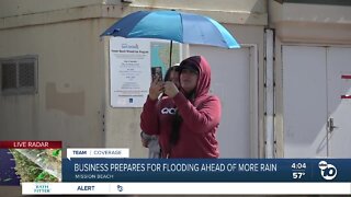 Business on Mission Beach prepares for heavy rain hitting San Diego