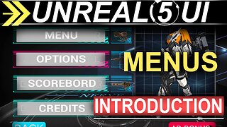 Unreal-5: UI Menu INTRODUCTION (3 Minutes!!)