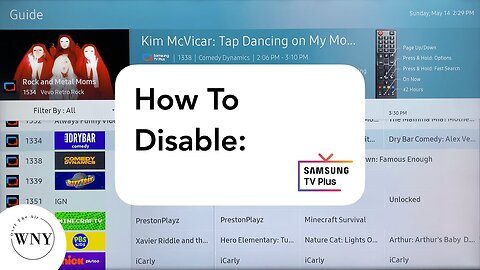 How To Disable Samsung TV Plus Channels