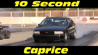 Outlaw Drag Racing 10 Second Chevy Caprice OSCA at Kil Kare