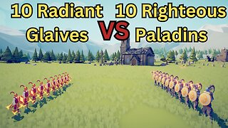 10 Radiant Glaives Versus 10 Righteous Paladins || Totally Accurate Battle Simulator