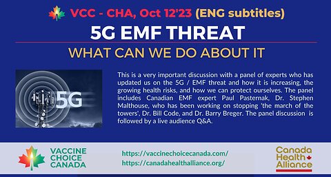5G EMF Threat - What Can We Do About It - Panel Discussion