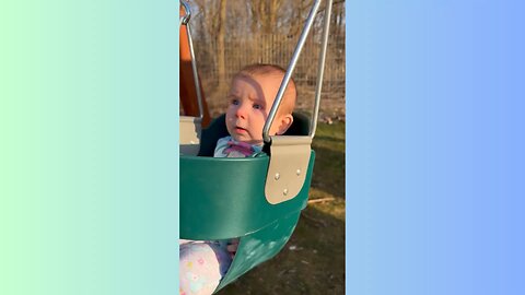 How our little one's first swing ride made our day!